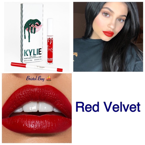 Kylie Cosmetics Makeup Authentic Kylie Red Velvet Lip Kit Poshmark